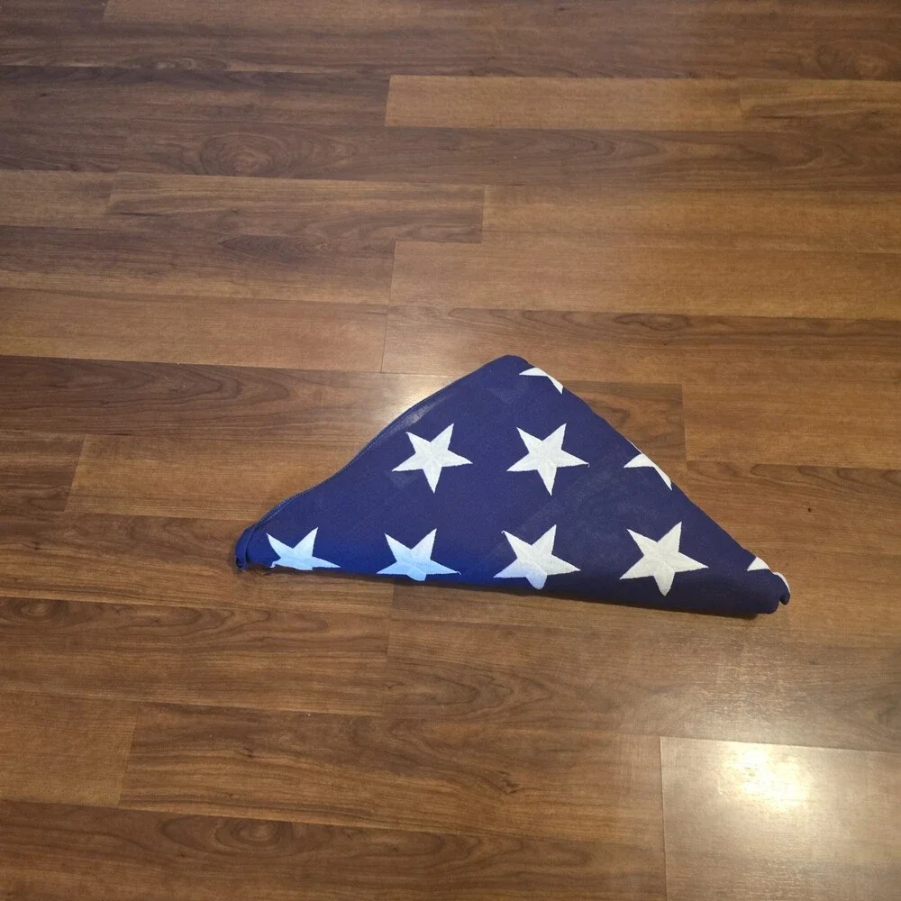 Vintage 50 Star United States  America Tall Flag 5x9.5 Cotton  Excellent Patriot